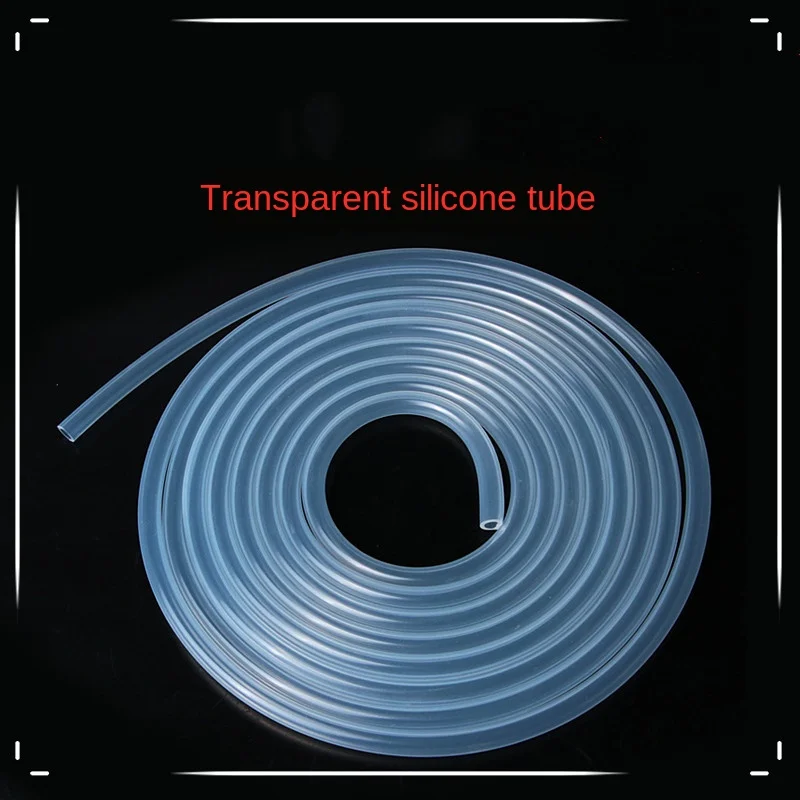 

1M Food Grade Clear Transparent Silicone Rubber Hose Flexible Garden Rubber hose Aquarium Soft Tubing Hose