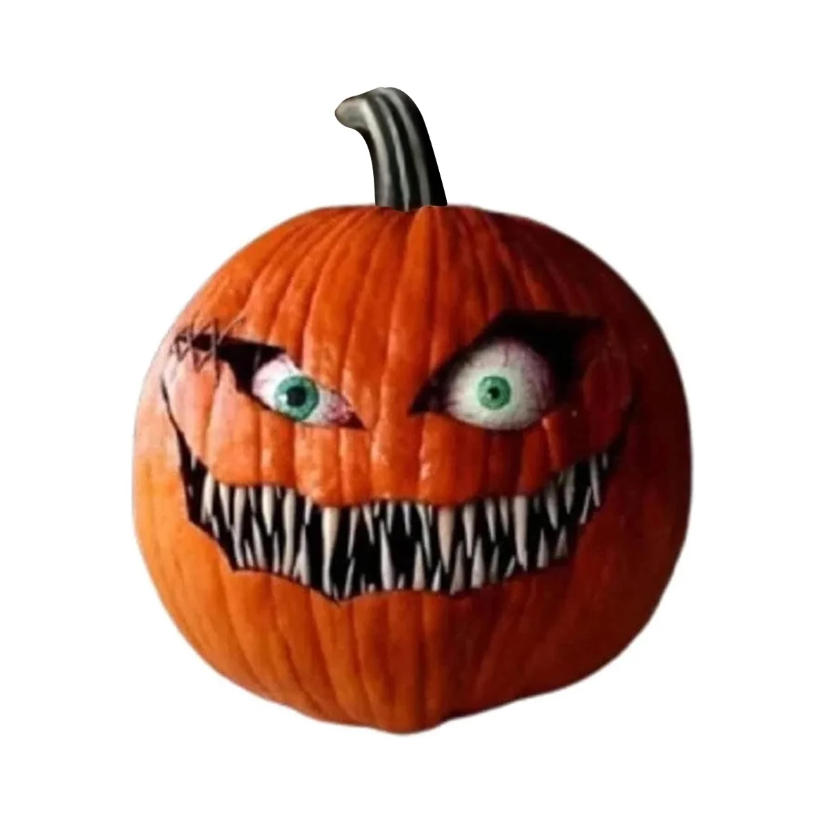 

Scary Halloween Pumpkin with Moving Eyes, Pumpkin Decorations,Halloween Artificial Pumpkins Decoration B
