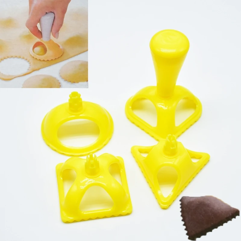 4 шт. форма для изготовления пельменей обертка Jiaozi-Maker простая сделай сам Прямая