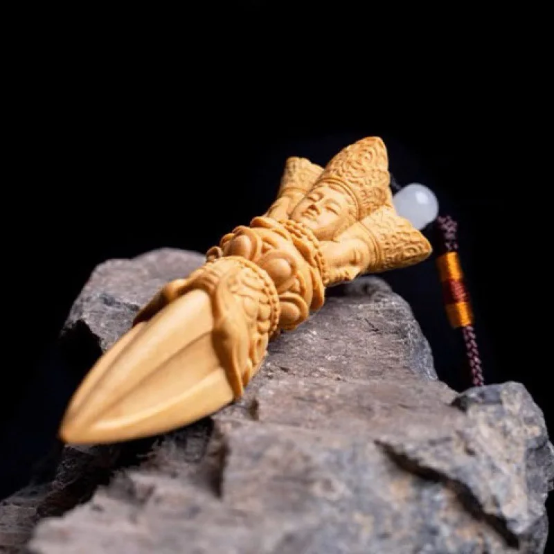 Самшит Craft King Kong Monster Subduing Club Ручные детали Мужские портативные поделки из