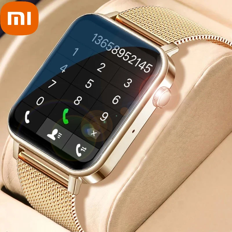 

XIAOMI Bluetooth Call Smart Watch Men 1.69"Full Touch Fitness Tracker Heart Rate Monitor Blood Pressure Ladies Smartwatch