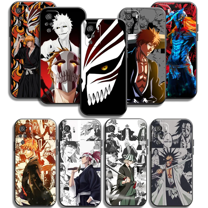 

BLEACH Japanese Anime Phone Cases For Xiaomi Redmi 9 9AT 9T 9A 9C Redmi Note 9 9S 9 Pro 5G Soft TPU Carcasa Coque Back Cover