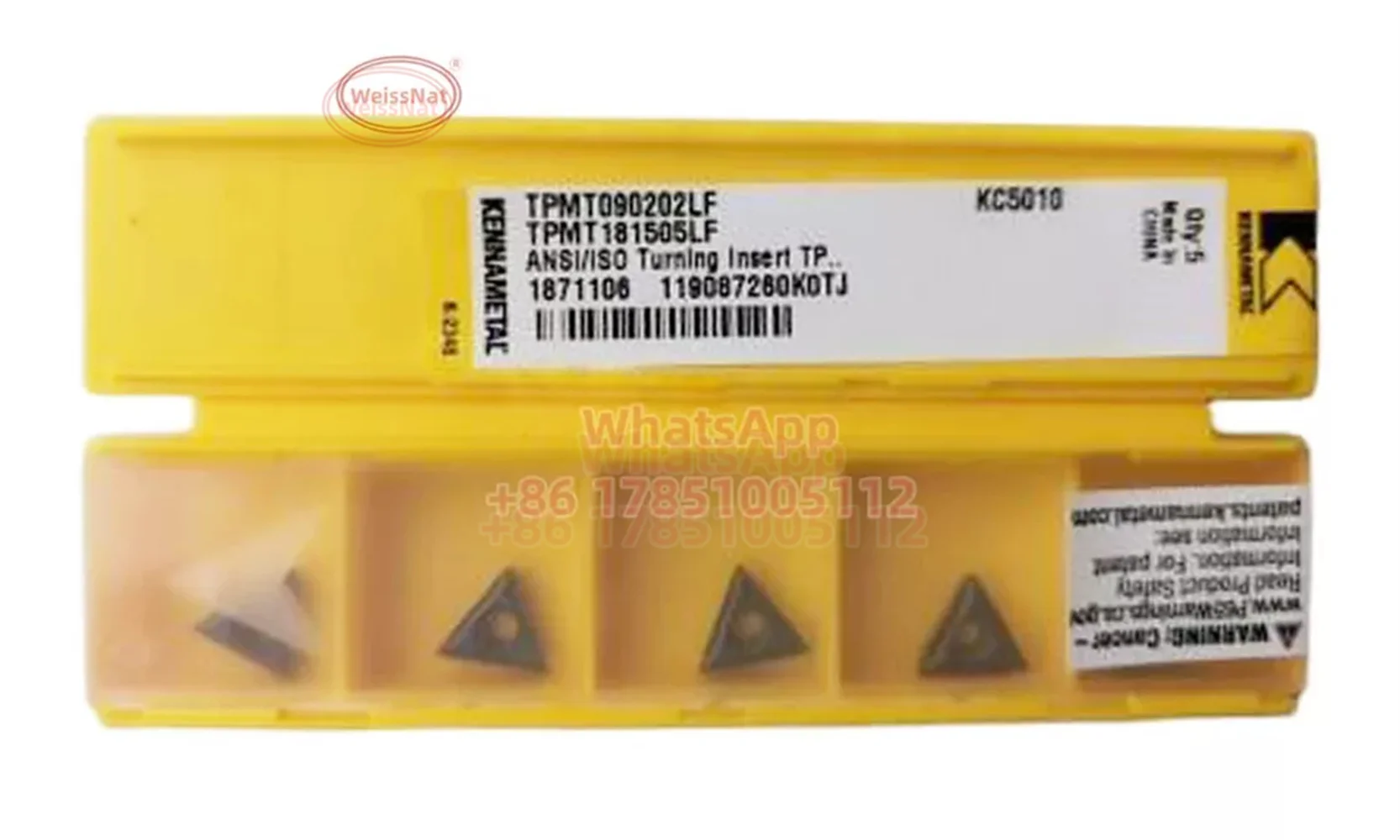 Карбидная вставка Kennametal TPMT090202LF TPMT090204LF KC5010 вставки TPMT