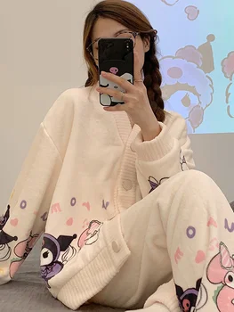 Kawaii Sanrio Flannel Pijamas 5