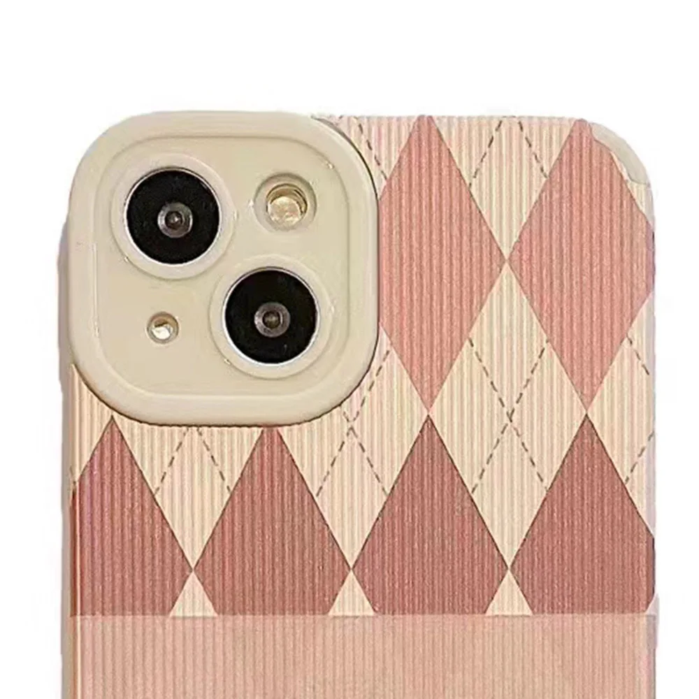 

New Designer Luxury LL CC DR GG Silicone Plaid Soft Shell Brand Phone Case for IPhone 13 Pro Max 12 XS 11 7 8 Plus Cover B0101