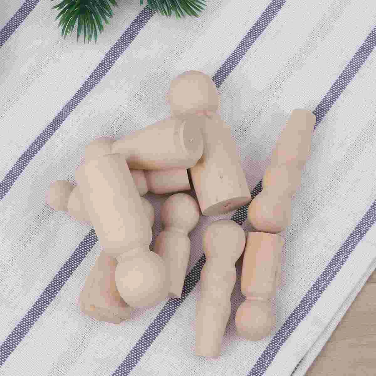 

10pcs Novel Kids Painted DIY Wedding Cake Decor DIY Painted Dolls Educational Children Craft for Family School