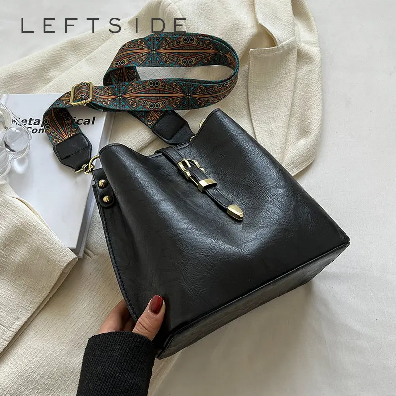 

Маленькие сумки через плечо LEFTSIDE из искусственной кожи для женщин, дизайнерские модные женские однотонные кошельки и сумочки, новинка зимы ...