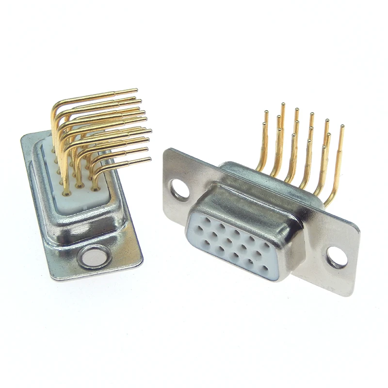 1 шт. DB15 монтажный разъем для печатной платы гнездо/штырь D-Sub 15-контактный RS232 с