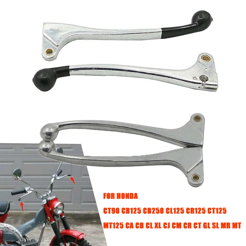 

Pivot Clutch Brake Levers Adjustable For HONDA CT90 CB125 CB250 CL125 CR125 CT125 MT125 CA CB CL XL CJ CM CR CT GL SL MR MT