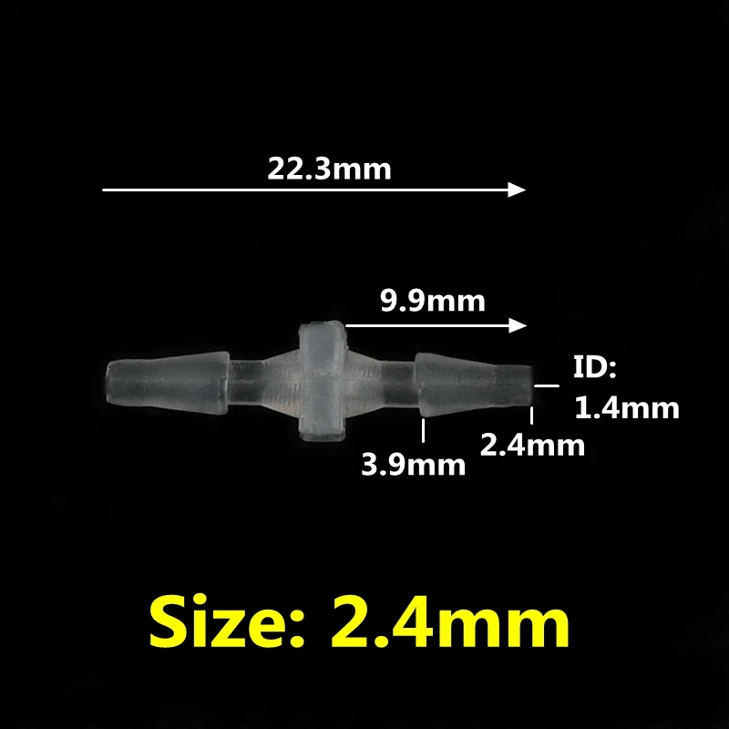 Пластиковые прямые соединители Pagoda 1,6-15,8 мм