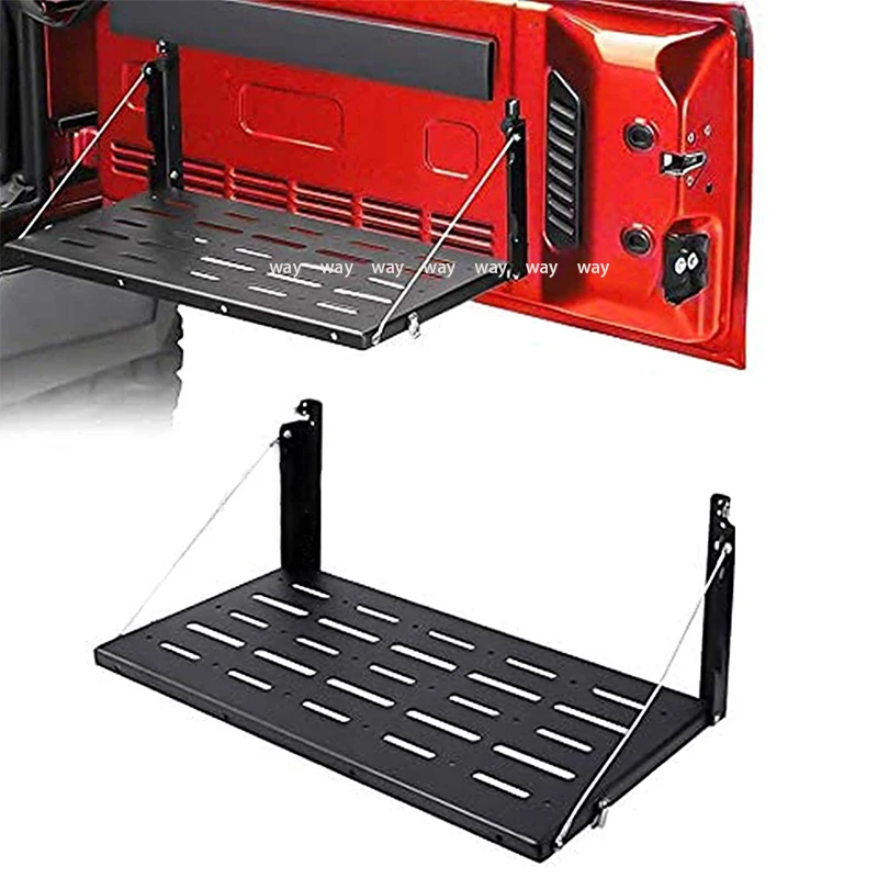 

Металлический задний стол, задняя дверь, багажник для груза, Складная полка, стеллаж для хранения для Jeep Wrangler JK 2007-2017