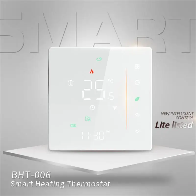 

WiFi Tuya Smart Temperature Controller Digital Electric / Water Heating Control Panel 16A Thmostat Socket For Smart Life Alexa