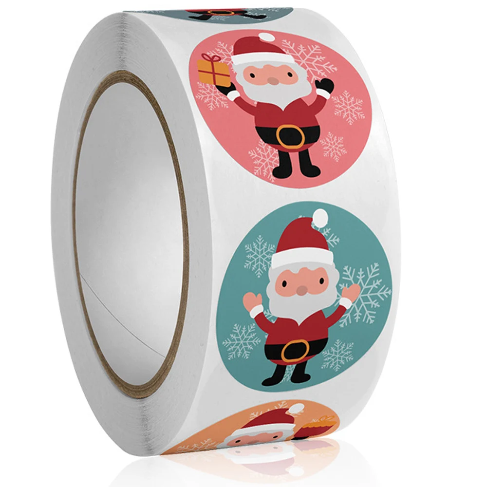 

100-500pcs 2023 Christmas Stickers Aesthetic Scrapbooking Navidad Pegatinas Adesivi Noel Aufkleber Gift Decoration for Kids