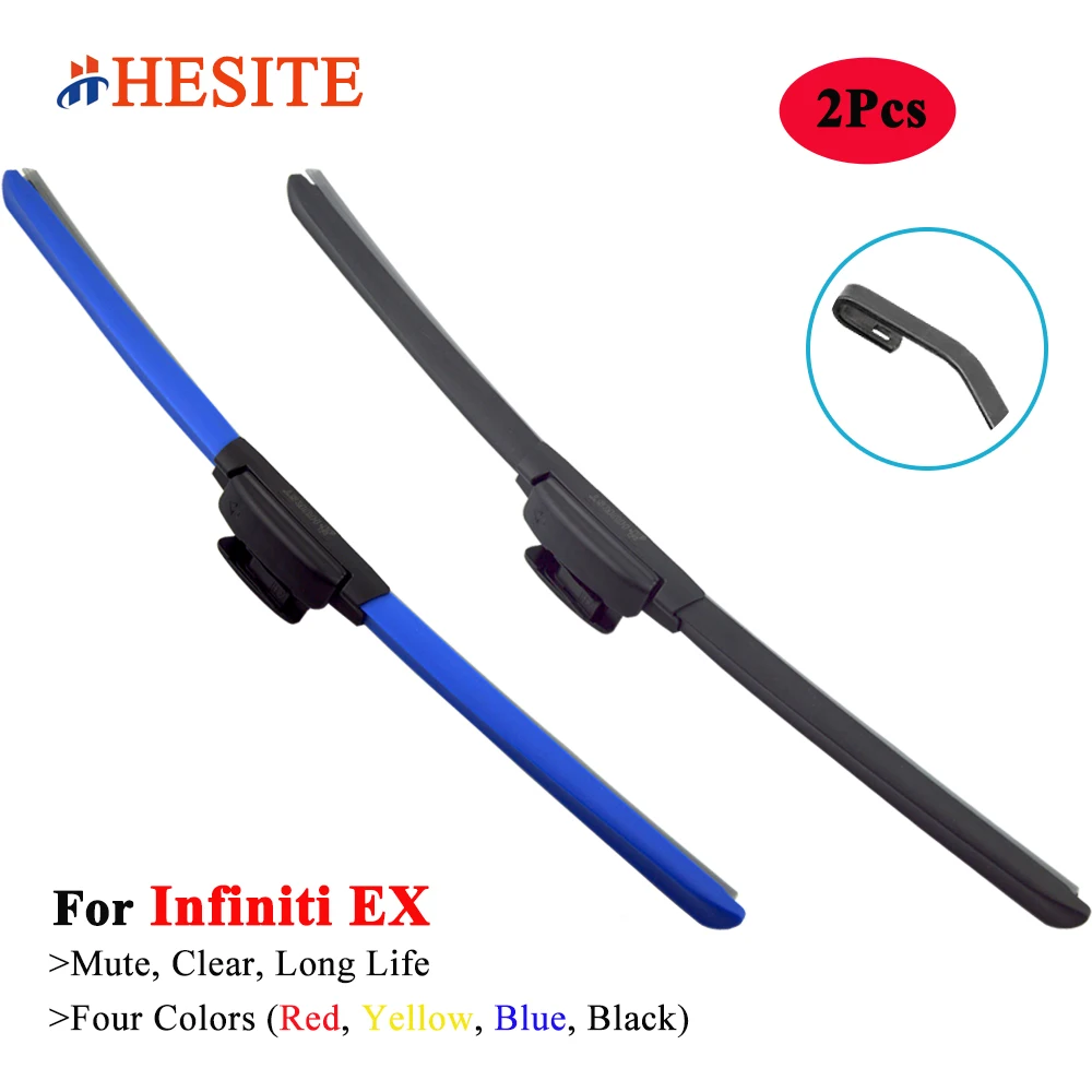 

HESITE Colorful Windshield Car Wiper Blades For Infiniti EX EX35 EX37 Hatchback AWD 2007 2008 2009 2010 2012 2013 2015 2017 2019