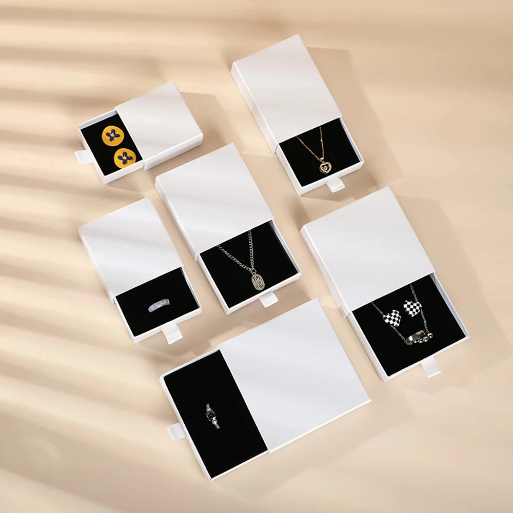 Packaging Drawer Jewelry Rings Earrings Wedding Gift Organizer Box