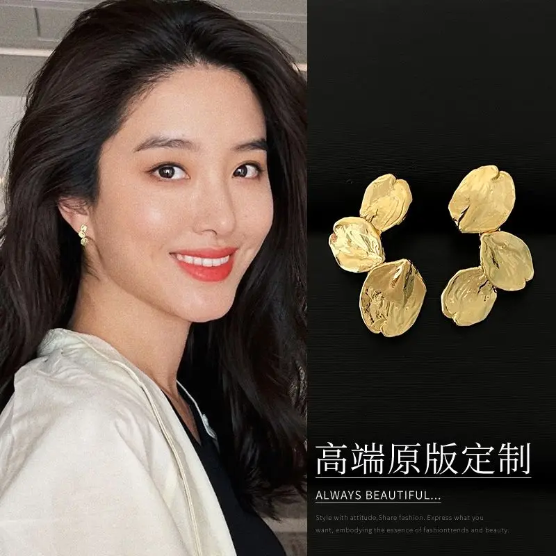 

Petal Earrings Simple Luxury Designer Jewelry Vintage