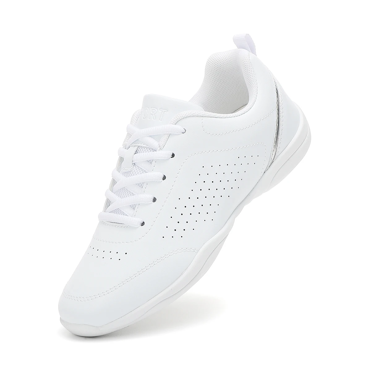 Marwoo 2413 белые кроссовки для танцев девочек черлидинга спортивные тренировочные