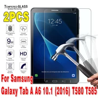 2pcs tempered glass for samsung galaxy tab a a6 10 1 2016 tablet screen protector for sm t580 t585 bubble free protective film