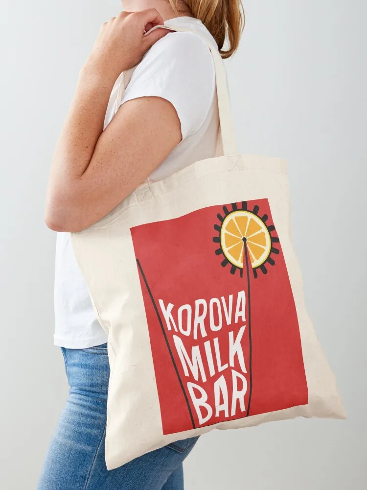 Korova Milk Bar Poster Tote Bag сумки-тоут мужские сумки для конфет Холщовая большая сумка