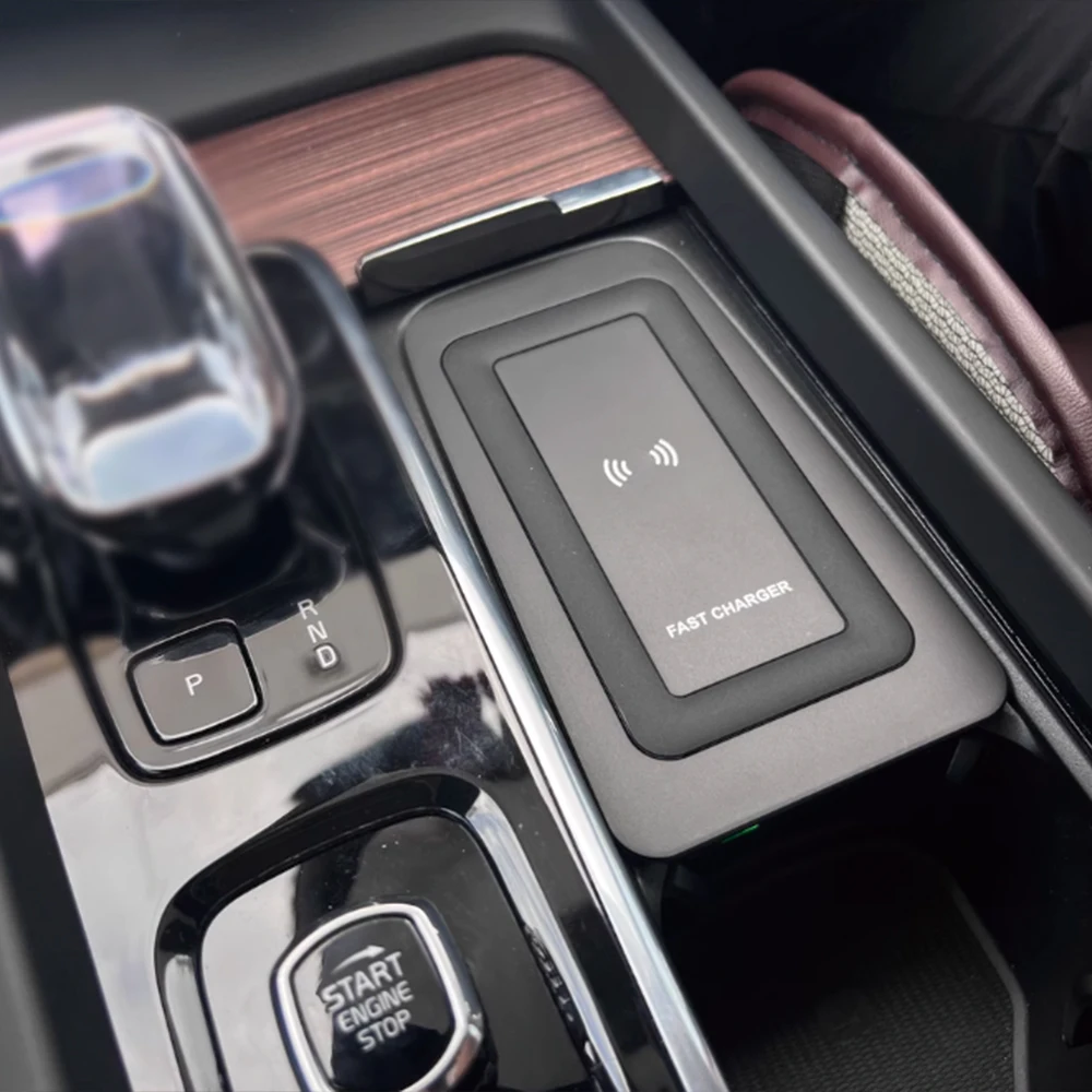Беспроводное зарядное устройство центральной консоли для Volvo xc60 xc90 s90 v90cc s60 v60cc