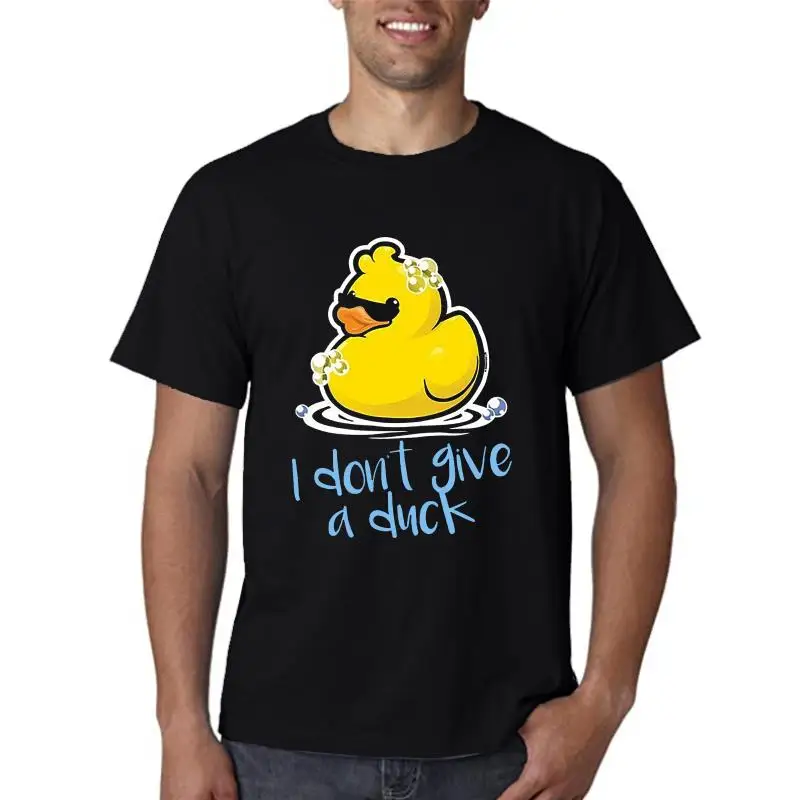 

T-Shirt I Don'T Give A Duck Men'S Black High Quality Tee Shirt