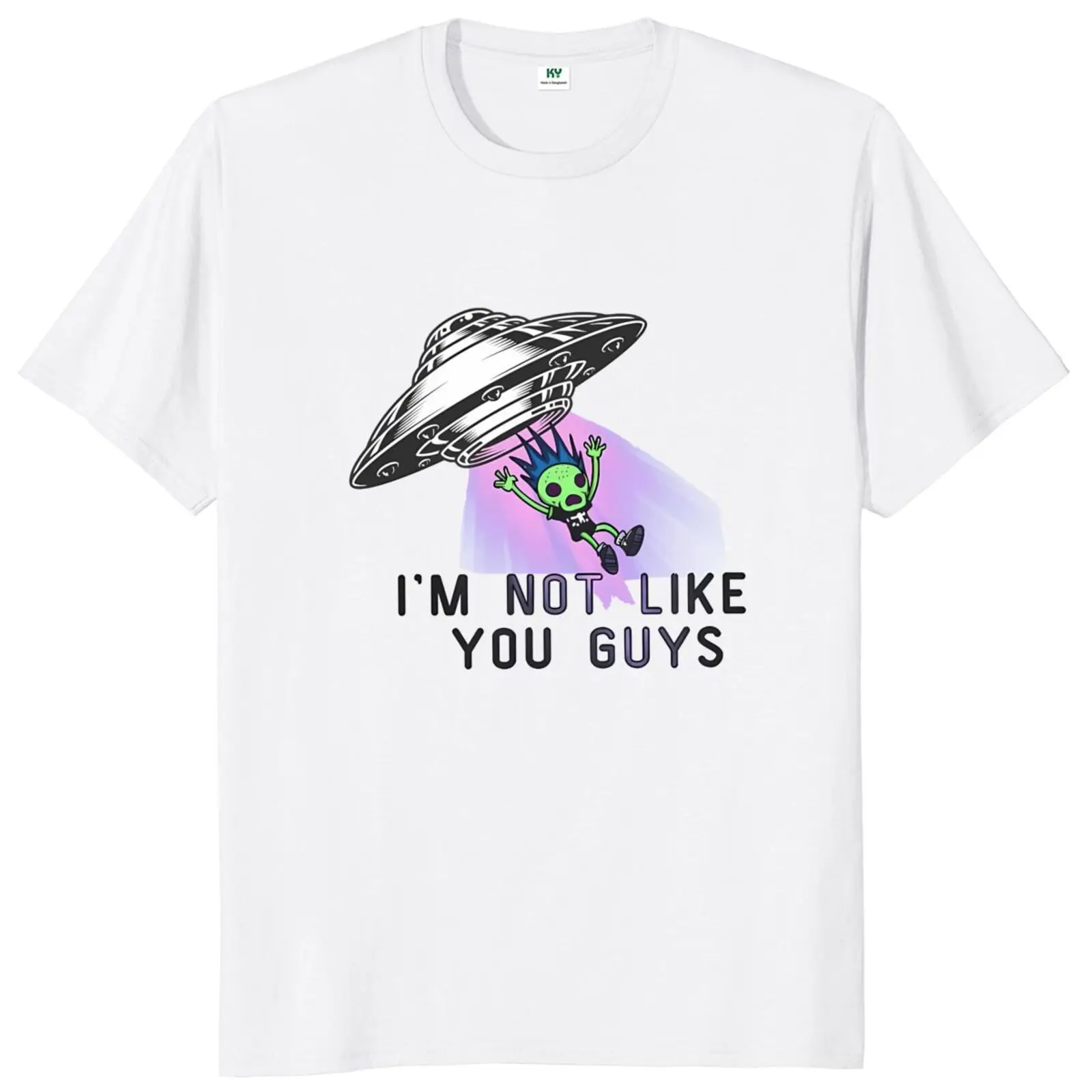 

I'm Not Like You Guys T Shirt Alien Graphic Pop Rock Music Fans Gift Short Sleeve Casual 100% Cototn Unisex EU Size Soft T-shirt