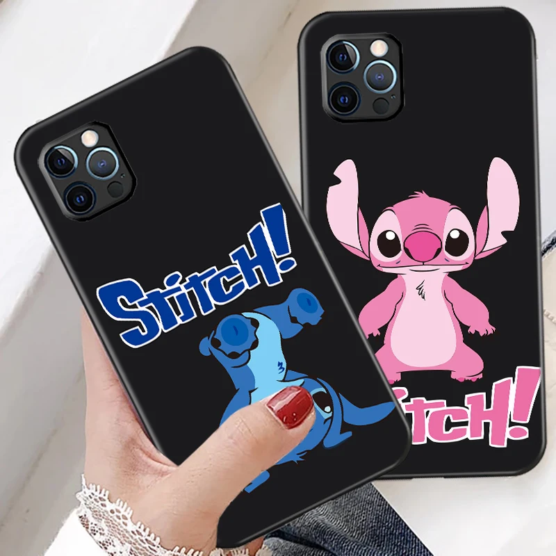 

Lilo & Stitch: The Series Phone Case For Funda iPhone 11 12 13 Pro Max 12 Mini X XR XS Max 6 6s 7 8 Plus Etui Liquid Silicon