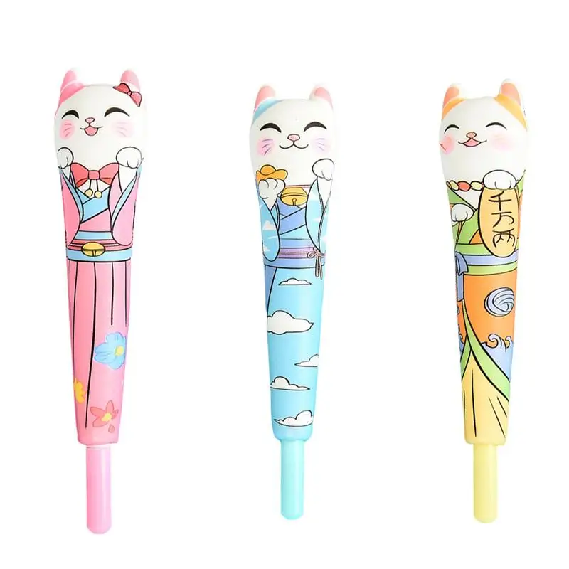 

3pcs Lovely Decompression Pens Students Stress Relief Pens (Assorted Color)