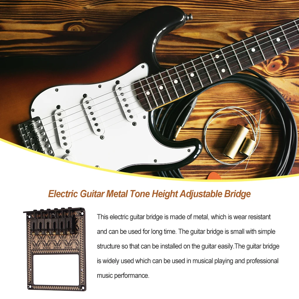 

Electric Guitars Bridge Instrument Tone Height Bridges Replacement Repairing Maintenance Professional Music Performance