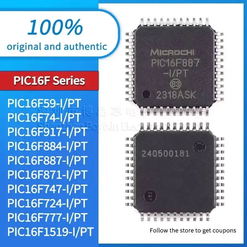 PIC16F1519 PIC16F59 PIC16F777 PIC16F747 PIC16F871 PIC16F887 PIC16F884 PIC16F917 PIC16F74 Оценочная плата PIC16F724-I/PT