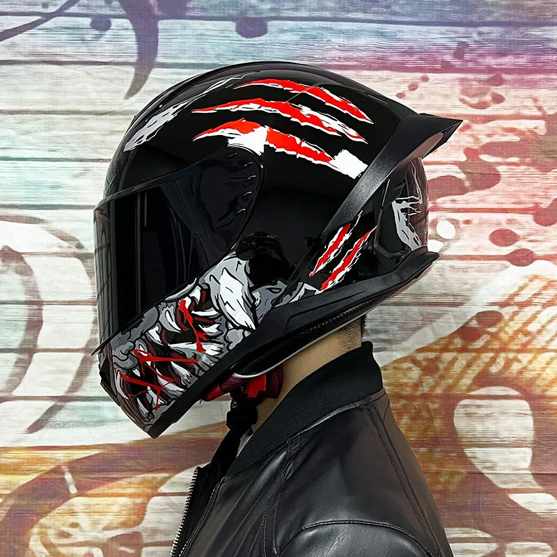 

Мотоциклетный шлем 2022, мотоциклетный шлем, закрытый мотоциклетный шлем, Мотокросс в горошек, мотошлемы для взрослых