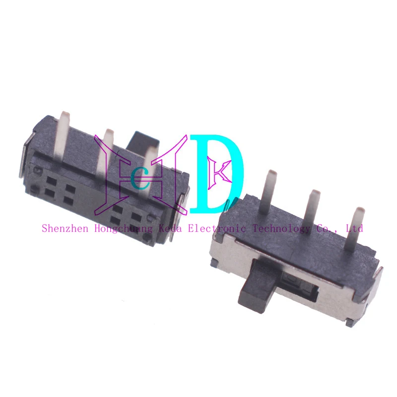 10 шт. 2-й шестерённый 3-ножный переключатель MSK12D19 горизонтальный односторонний