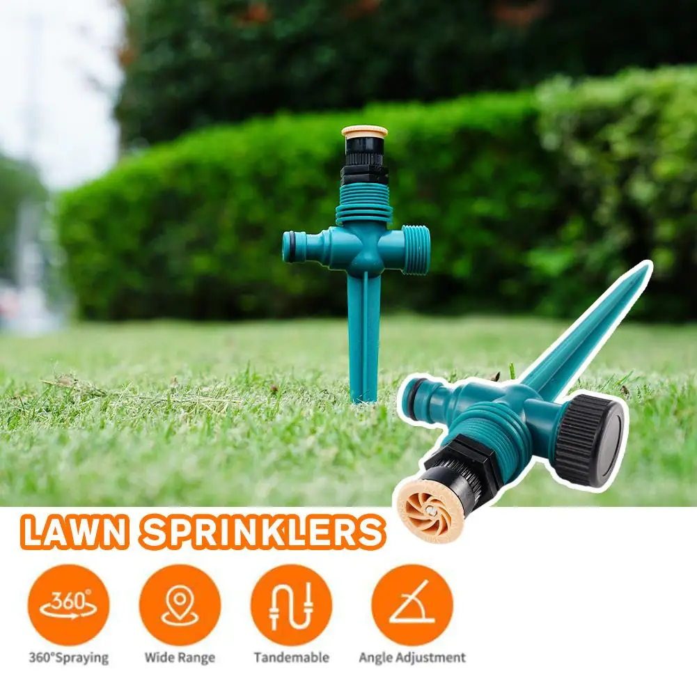 

Garden Sprinkler 360° Rotation Ground Plug Lawn Watering Adjustable For Agriculture Farm Greenhouse Irrigation Watering Sys O4i1