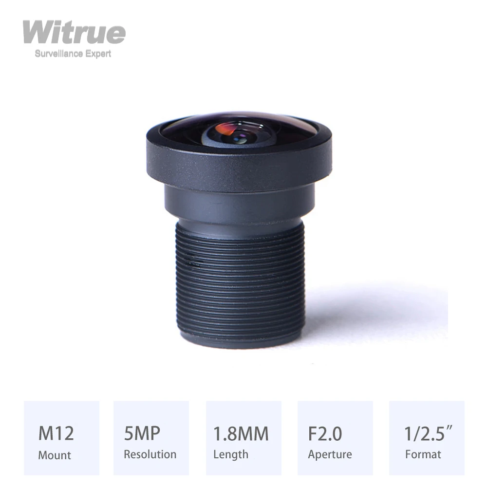 

Объектив Witrue «рыбий глаз» 5Мп M12