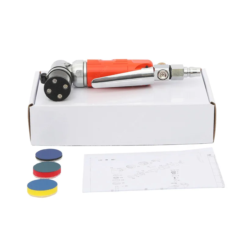 

Air Vibrating Mini Sander Pneumatic Polisher Non Vacuum Finishing Nib Removal Grinder Machine 3pc 1inch(30mm)Sanding Backing Pad