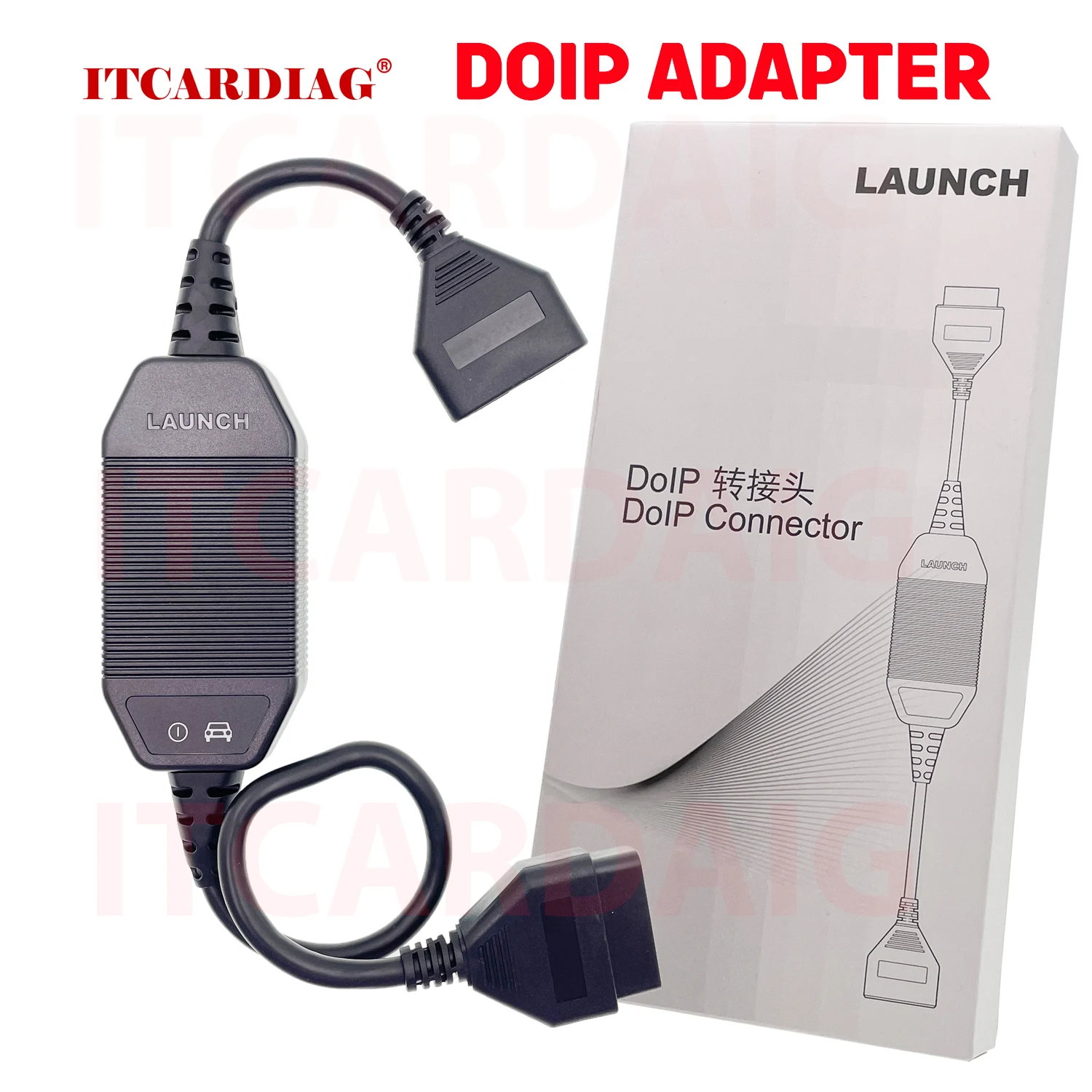 

New Launch Doip Cable Connector 16Pin For DBScar VII DBScar7 X431 PAD V X431 PRO ELITE CRP919E Works With Doip Protocols Cars