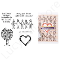 2022 new arrival world peace clear stamps and cutting dies for scrapbooking crafts paper cards embossing decoration photo album