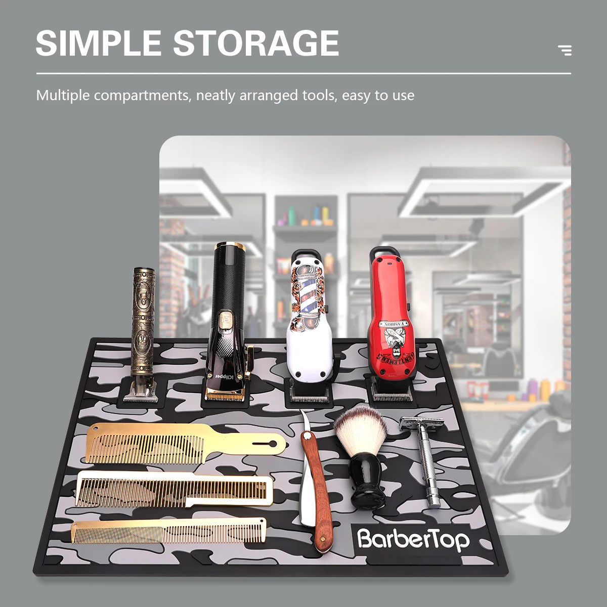 Противоскользящий магнитный поднос силиконовый коврик для хранения