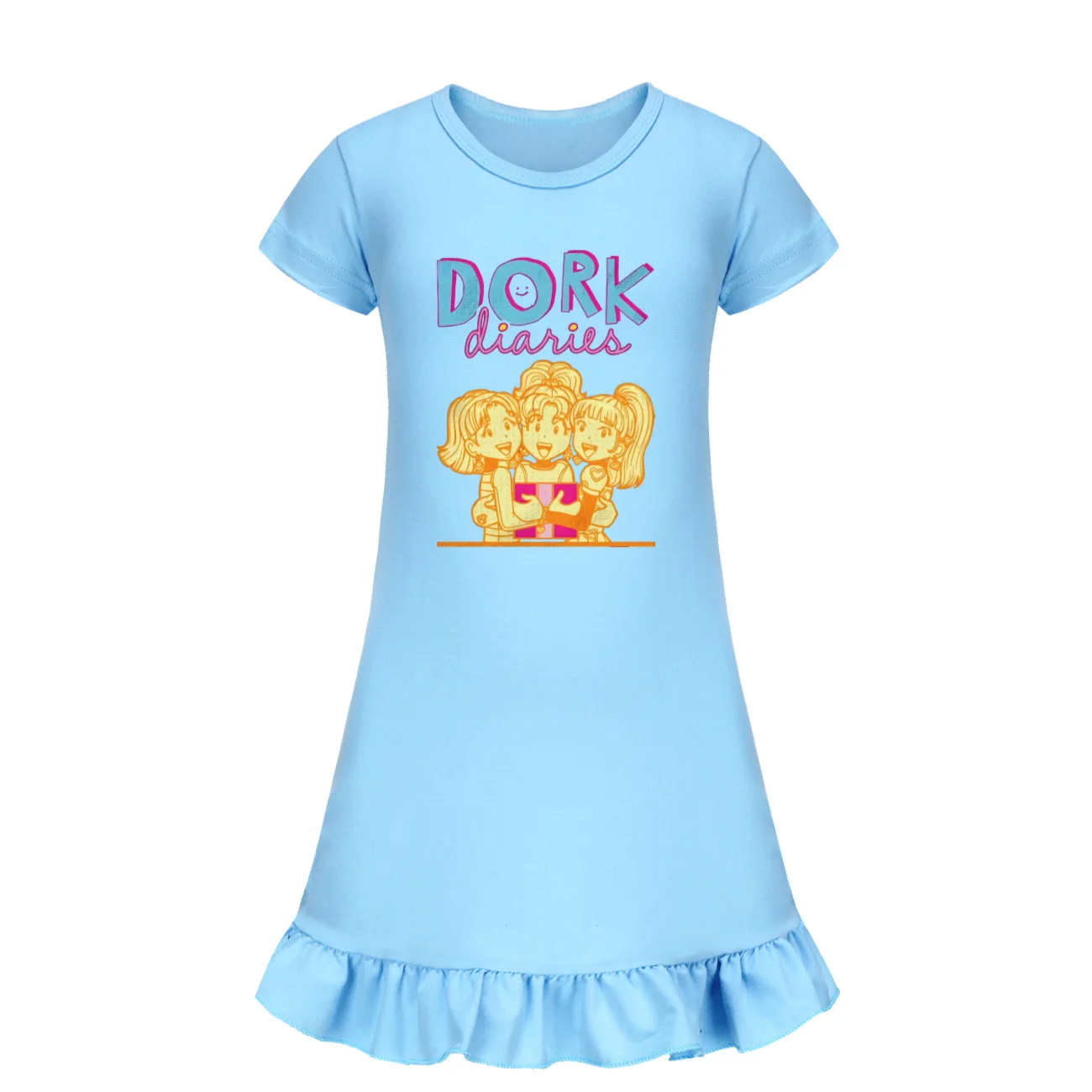 Одежда Dork Diarie детские летние ночные рубашки 2023 милая одежда для сна маленьких