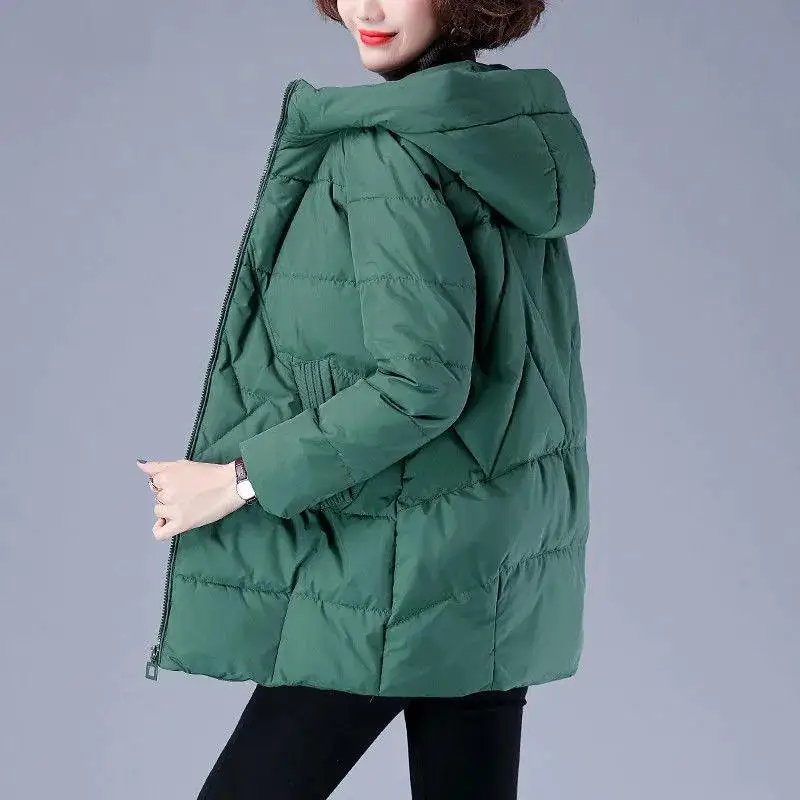 Winter Women Jacket Warm Parkas Female Thicken Coat Cotton Padded Long Hooded Outwear Loose Women Snow Jacket 4XL