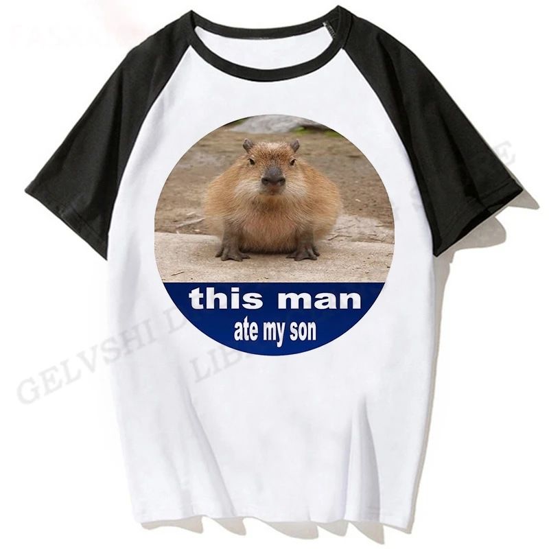 Capybara 3d Print T-shirt Boys Girls Fashion T-shirts Kids Hip Hop Top Tees Capybara TShirt Funny Hip Hop Camiseta Animal Tshirt images - 6