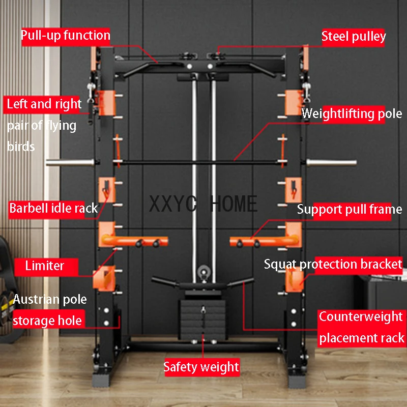 Тренажер для домашнего фитнеса gantry комплексное оборудование силовых тренировок