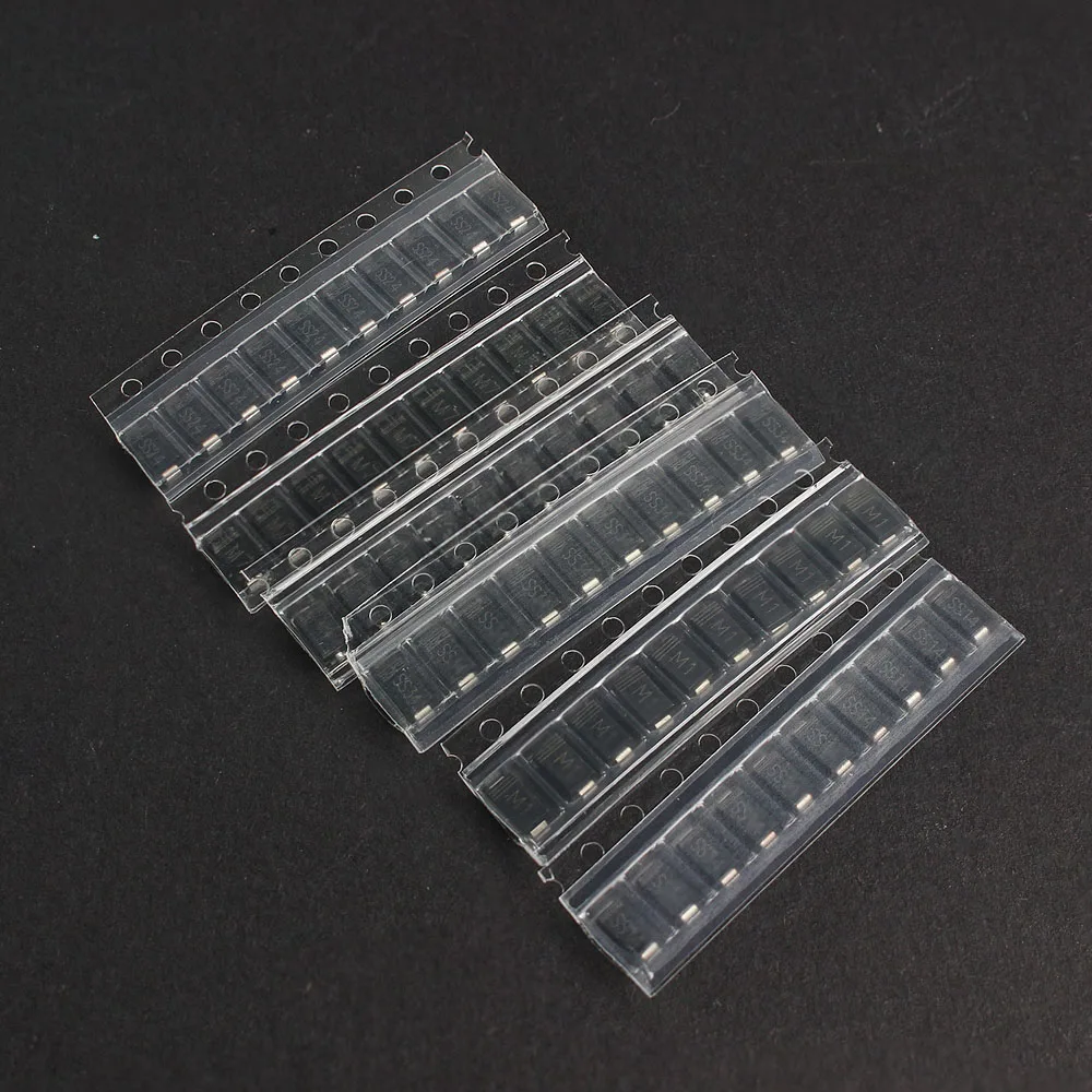 

60PCS/Set SMD Schottky Diode Set M1 M4 M7 SS14 SS24 SS34 SMA Rectifier Diodes Kit 1N4001 1N4004 1N4007 1N5819 1N5822
