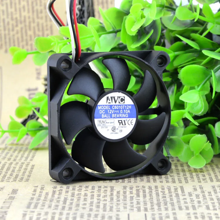 

TAIWAN QIHONG AVC 6010 12V 0.1A C6010T12H 6CM CPU COOLING FAN SILENT TYPE