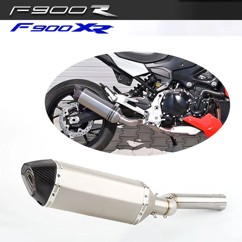 

NEW2023 Motorcycle Exhaust Escape Moto Tube Enhance Catalytic Delete Middle Connection Link Pipe for BMW F900R F900XR R XR 2020-