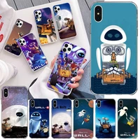 walle wall%c2%b7e eve phone case for iphone 13 12 11 pro mini xs max 8 7 plus x se 2020 xr silicone soft cover