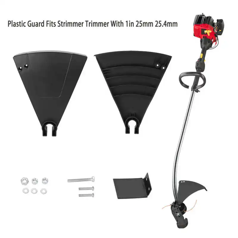 

Plastic Guard Fits Strimmer Trimmer With 1in 25mm 25.4mm With curved shaft trimmer