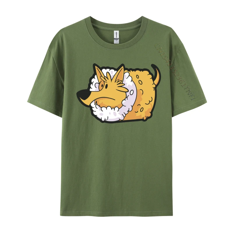 Dogs And Sushi Japanese Food Funny Dog Ginger Custom T-Shirt Tops Shirt Special Cotton Casual Sweatshirts Crazy Men
