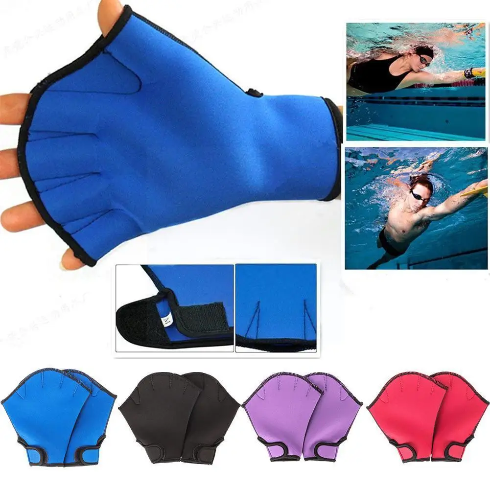 

1 Pair Snorkeling Dive Swimming Paddles Webbed Webbed Gloves Swim Gloves Neoprene H0i7