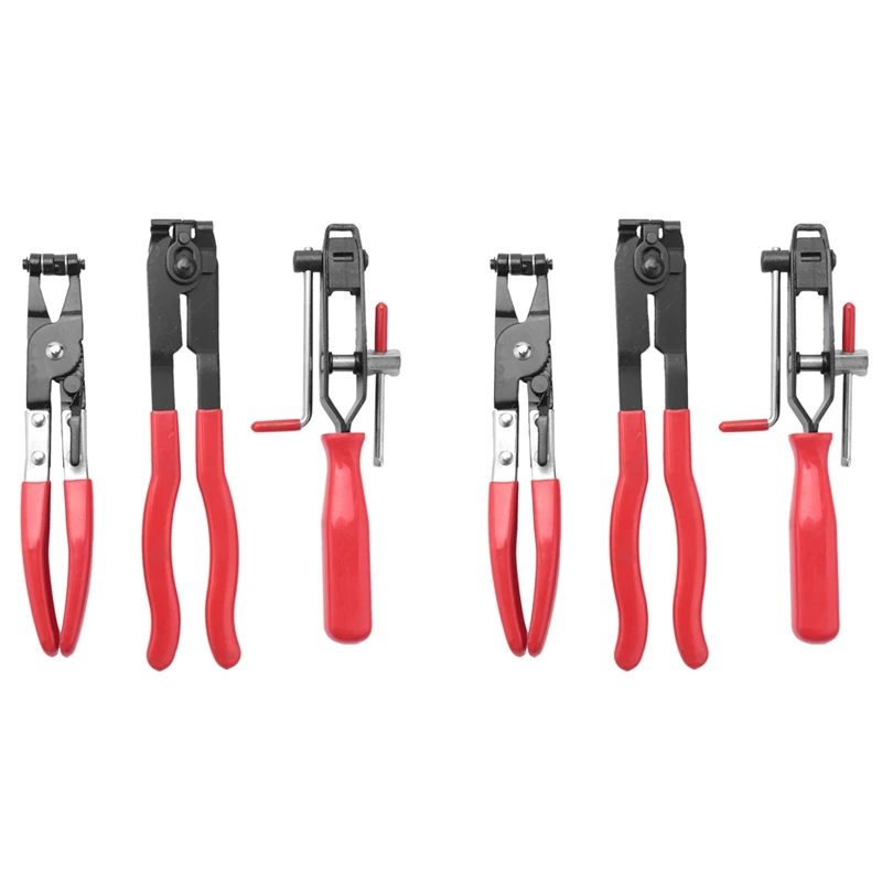 

6Pcs Cv Joint Boot Clamp Pliers Car Banding Hand Tool Kit Set For Use Multifunctional With Coolant Hose Fuel Hose Clamps